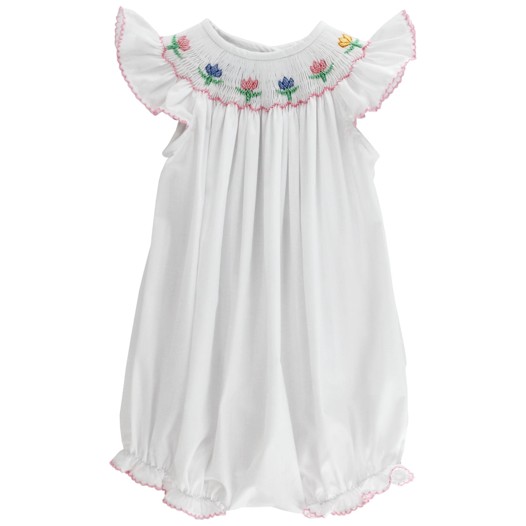 Spring Tulips Bishop Romper