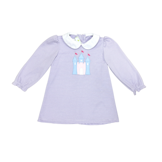 Princess Castle Louisa Dress Lavender Stripe Knit