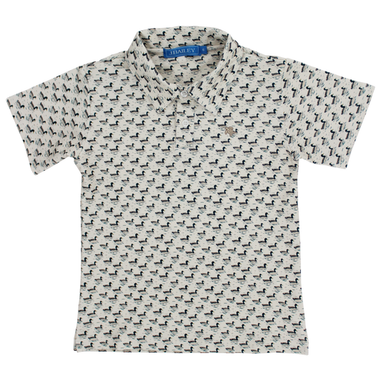 Short Sleeve Performance Polo-Mallard Print