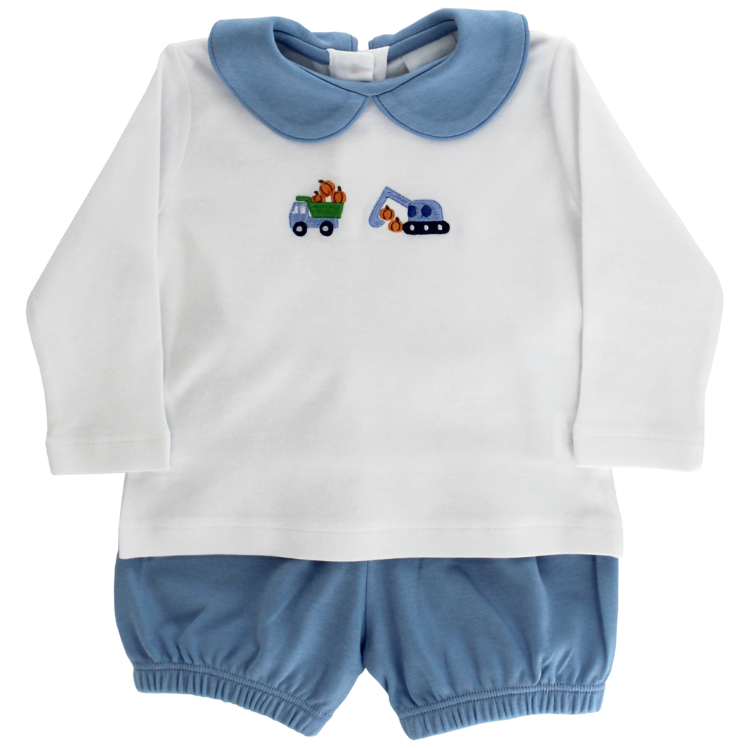 Pumpkin Pick-Up Trucks Bloomer Set