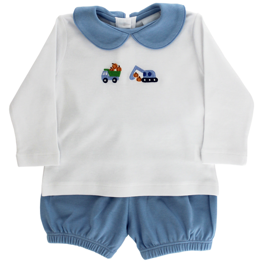 Pumpkin Pick-Up Trucks Bloomer Set