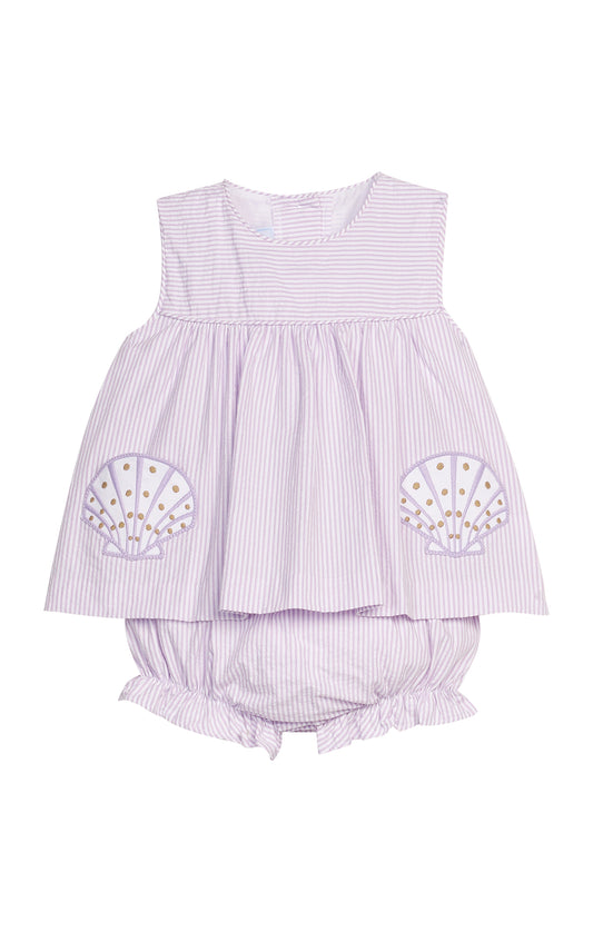 Applique Pocket Diaper Set-Seashells