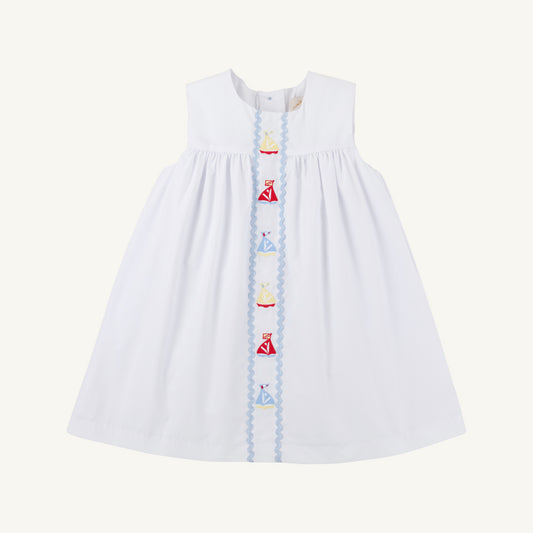 Sleeveless Tabitha's Teacher's Pet Dress-Worth Ave Sailboats