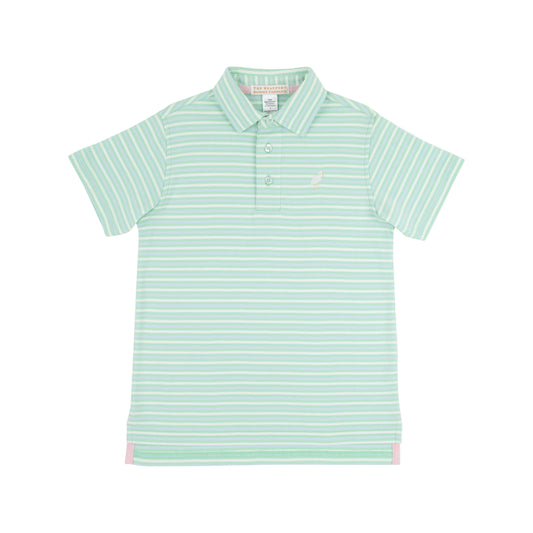 Prim and Proper Polo-Sumner Co Grace Bay Stripe