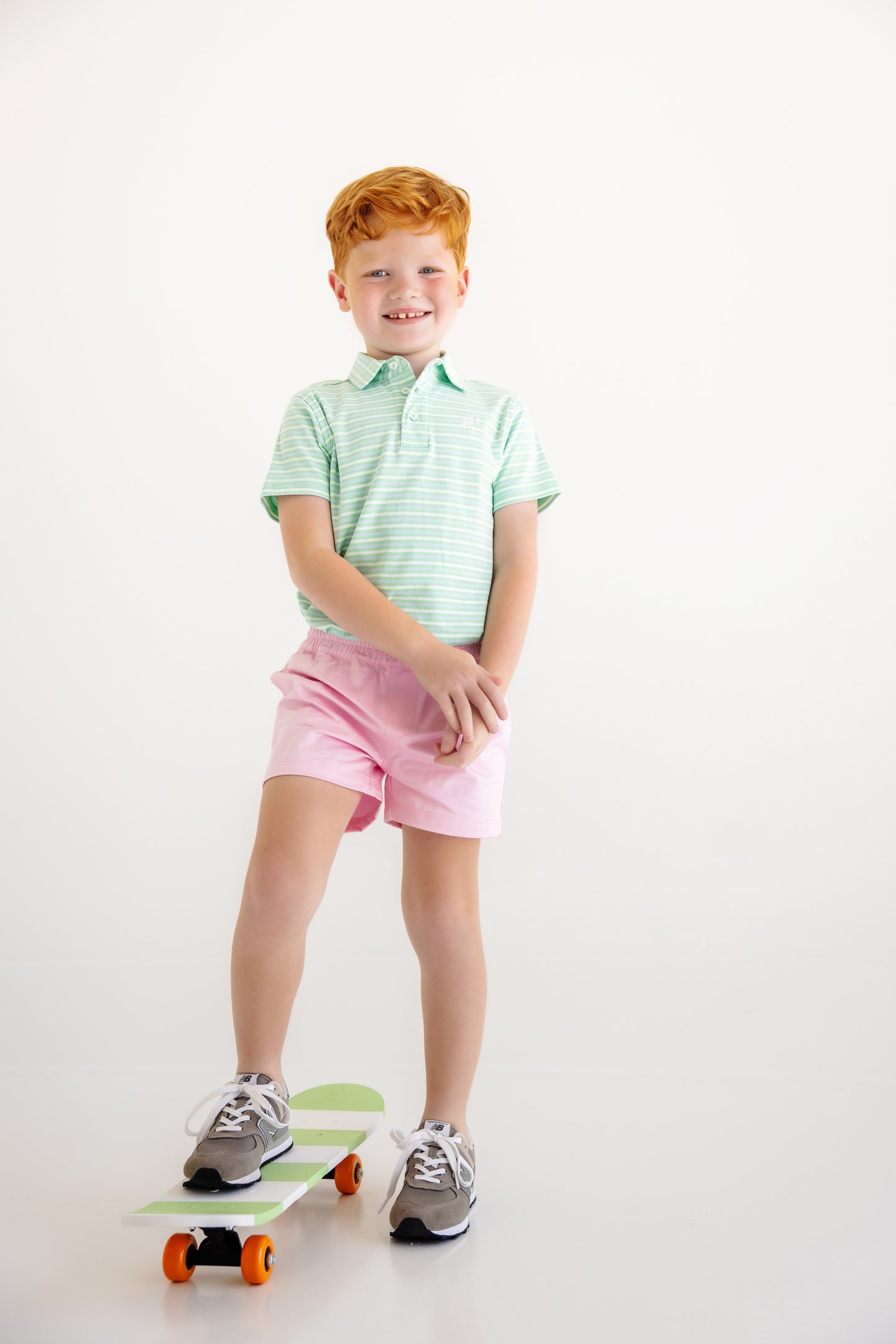 Prim and Proper Polo-Sumner Co Grace Bay Stripe
