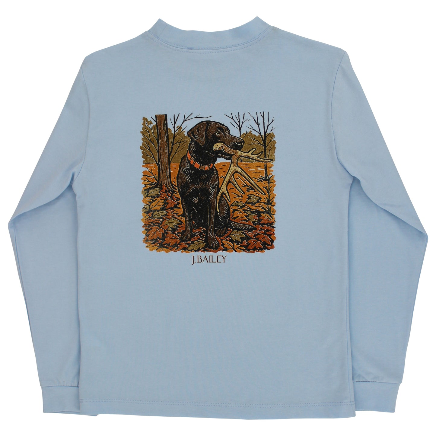 Long Sleeve Logo Tee-Hunting Dog on Bayberry