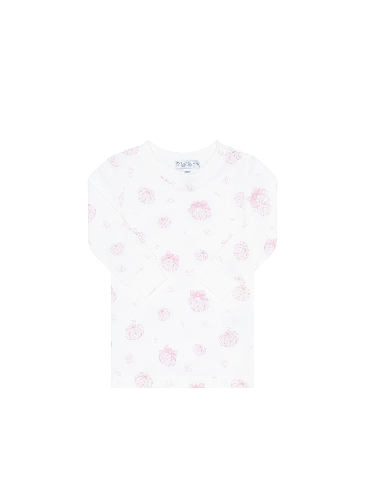 Pink Pumpkin Print Two Piece Pajama