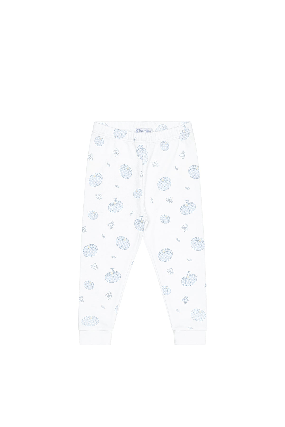 Blue Pumpkin Print Two Piece Pajama