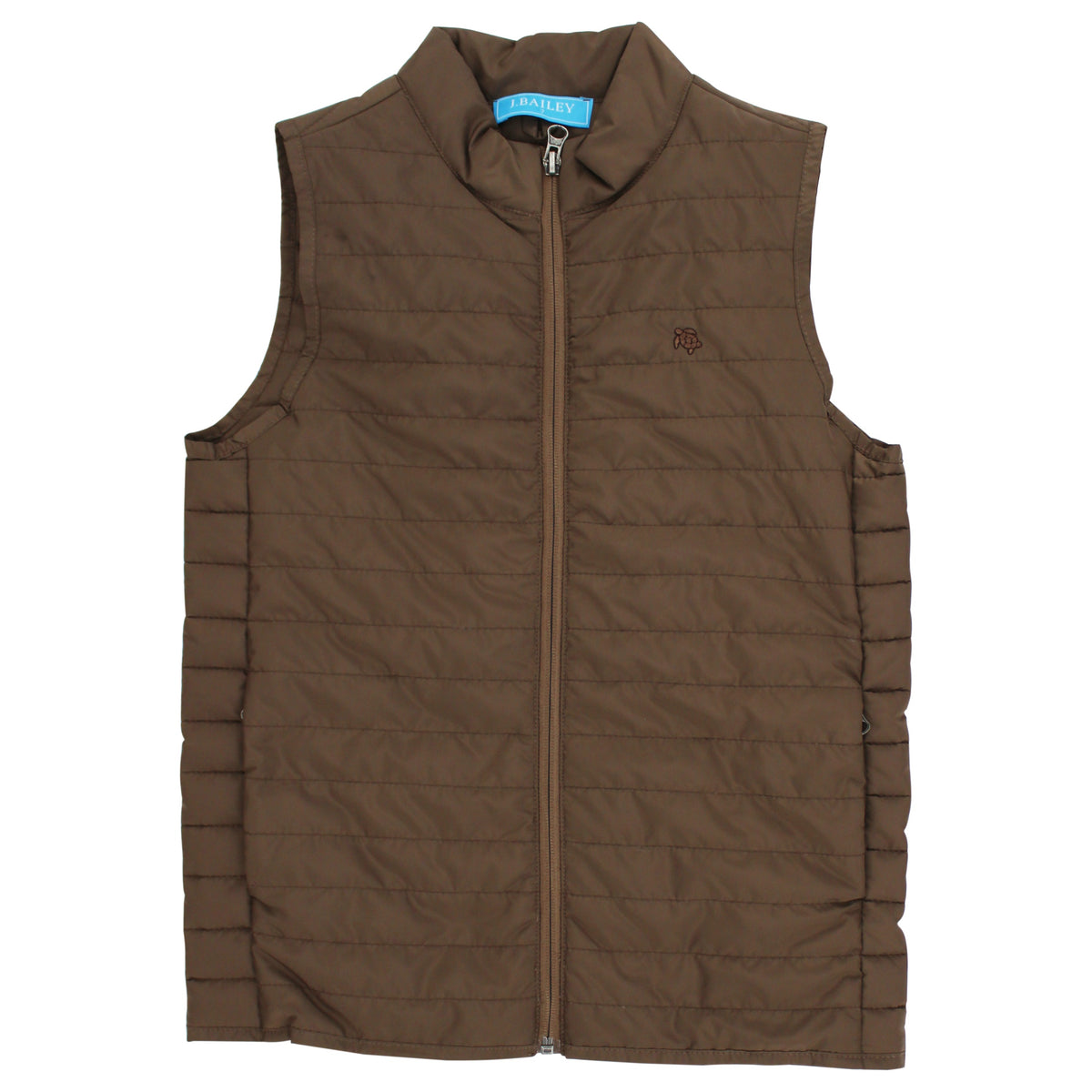 Quilted Performance Vest-Chestnut