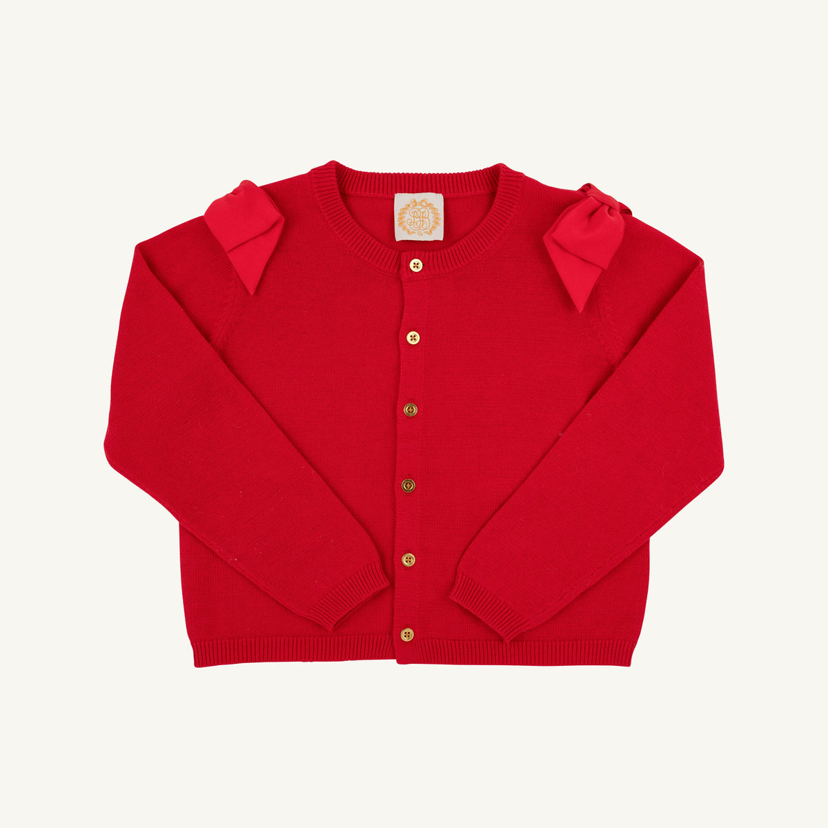 Cambridge Bow Detailed Cardigan-Richmond Red