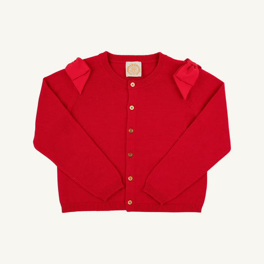 Cambridge Bow Detailed Cardigan-Richmond Red