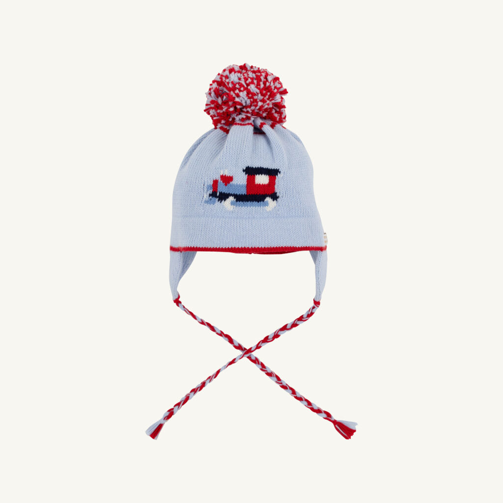Parrish Pom Pom Hat-Blue Choo Choo
