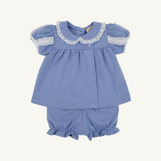 Mary Baker Knit Bloomer Set-Park City Periwinkle