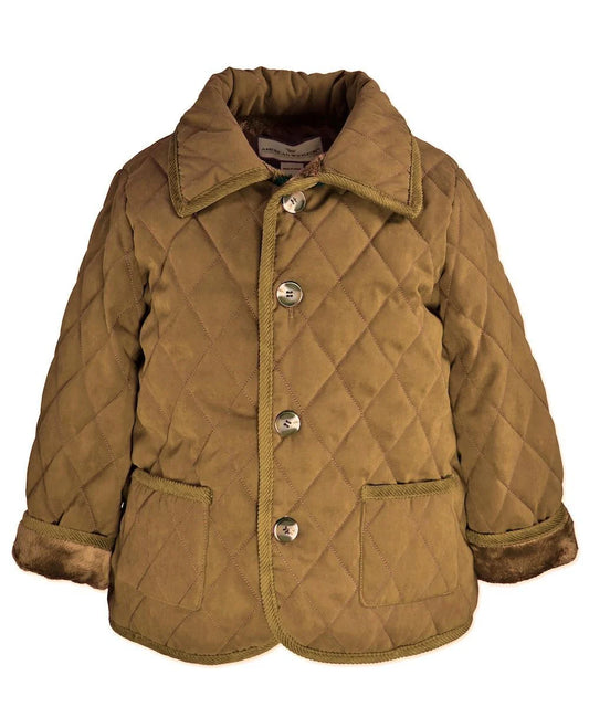 Widgeon Quilted Barn Jacket-Caramel