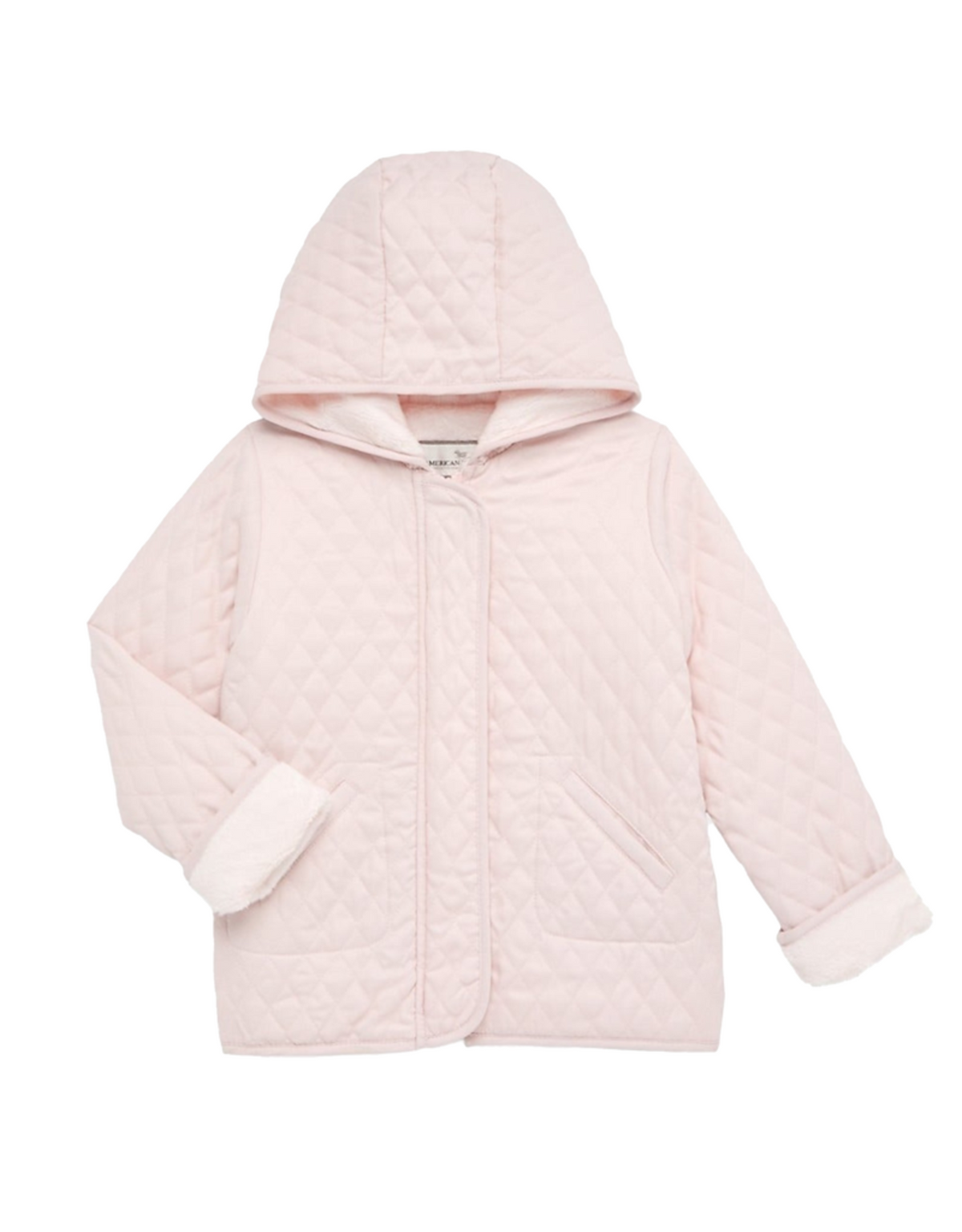 Widgeon Hooded/Quilted Barn Jacket-Pink